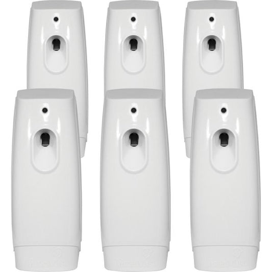 TimeMist Classic Metered 9000 Shot Air Freshener Dispensers Plastic - Beige - 6/ Carton - Uses 2 or 4 "AA" Batteries