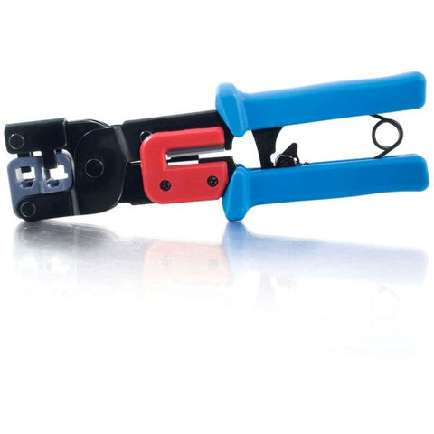 C2G RJ11/RJ45 Crimping Tool with Cable Stripper Blue