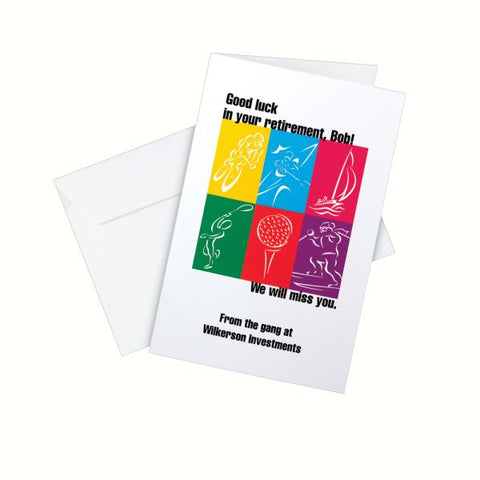 Avery Half-Fold Greeting Cards with Matching Envelopes, Inkjet, 85 lb, 5.5 x 8.5, Matte White, 1 Card/Sheet, 30 Sheets/Box