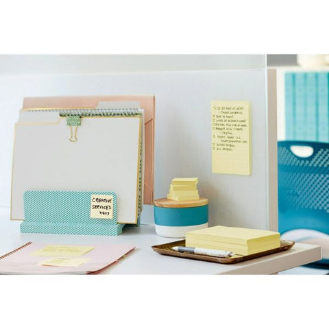 Post-it Notes Super Sticky Pads in Canary Yellow, 1.88" x 1.88", 90 Sheets/Pad, 10 Pads/Pack