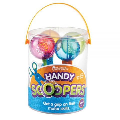 Learning Resources Handy Scoopers Theme/Subject: Learning, Fun - Skill Learning: Tactile Stimulation, Fine Motor, Eye-hand Coordination, Sensory Perception - 3 Year & Up - Translucent, Assorted