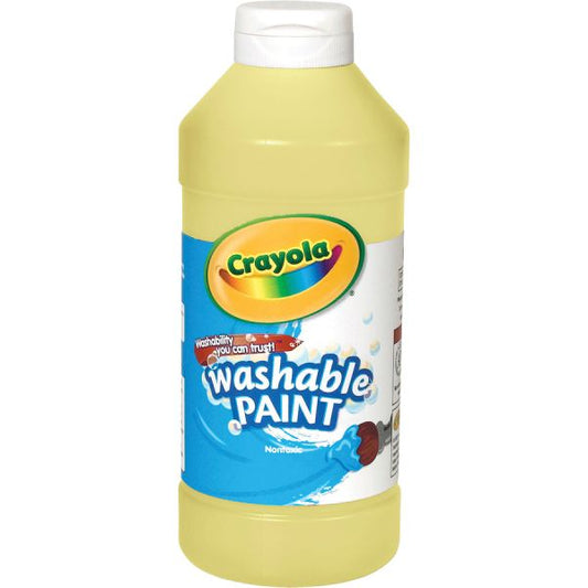 Crayola Washable Paint 16 oz Size - Yellow - 1 Each