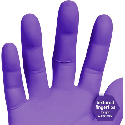 Kimtech PURPLE NITRILE Gloves, Purple, 242 mm Length, X-Large, 6 mil, 900/Carton