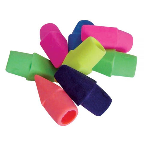 Eraser Caps, Assorted Colors, Pack Of 72