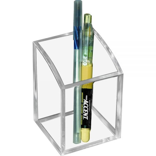 Kantek Acrylic Pencil Cup, 2.75 x 2.75 x 4, Clear