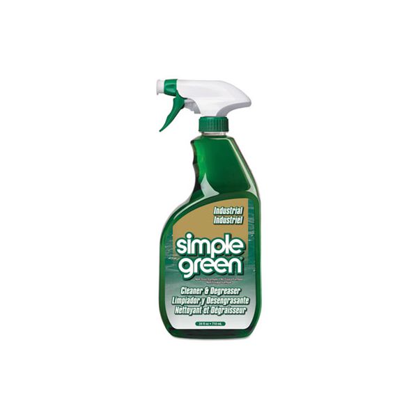 Simple Green Industrial Cleaner and Degreaser, Concentrated, 24 oz Spray Bottle