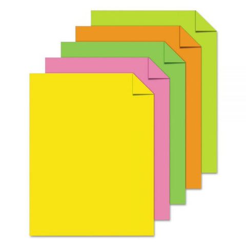 Astrobrights Color Paper, 24 lb, 8 1/2 x 11, "Neon" Assortment, 500 Sheets/Ream