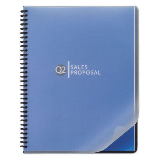 GBC Design View Poly Presentation Covers for Binding Systems, Frost, 11.25 x 8.75, Unpunched, 25/Pack