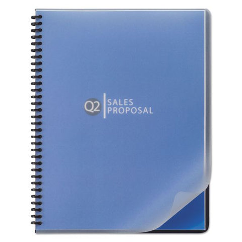 GBC Design View Poly Presentation Covers for Binding Systems, Frost, 11.25 x 8.75, Unpunched, 25/Pack