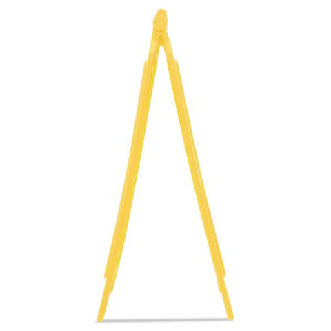 Rubbermaid Commercial Caution Wet Floor Sign, 11 x 12 x 25, Bright Yellow, 6/Carton