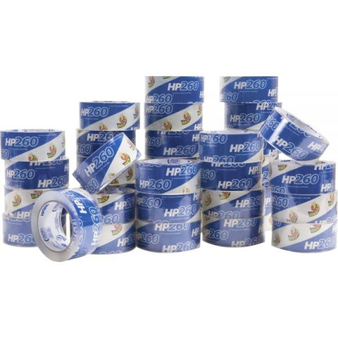 Duck HP260 Packaging Tape, 3" Core, 1.88" x 60 yds, Clear, 36/Pack