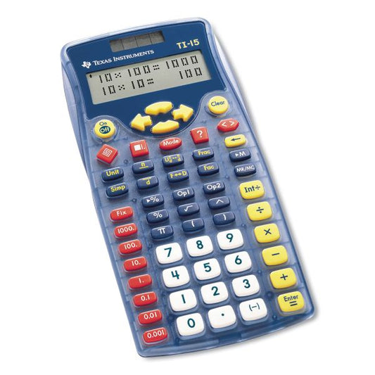 Texas Instruments TI-15 Explorer Elementary Calculator, 11-Digit LCD