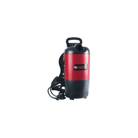 Sanitaire TRANSPORT QuietClean Backpack Vacuum SC412B, 1.5 gal Tank Capacity, Red