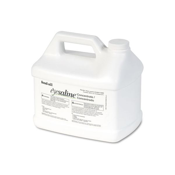 Honeywell Fendall Eyesaline Stream II Eyewash Station Refill, 180 oz Bottle, 4/Carton