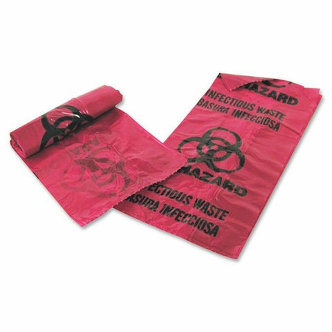 Medegen MHMS Infectious Waste Red Disposal Bags 4 quart - 200/Box - Red