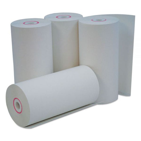 Universal Direct Thermal Print Paper Register Rolls, 0.38" Core, 4.38" x 127ft, White, 50/Carton