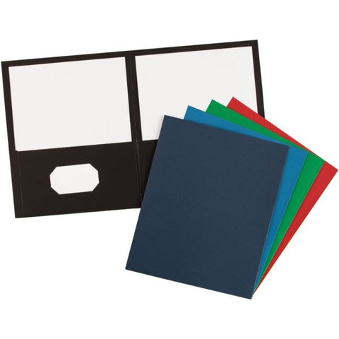 Avery Two-Pocket Folder, 40-Sheet Capacity, 11 x 8.5, Assorted Colors, 25/Box