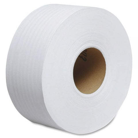 Scott Essential JRT Jumbo Roll Bathroom Tissue, Septic Safe, 1-Ply, White, 3.55" x 2,000 ft, 12 Rolls/Carton