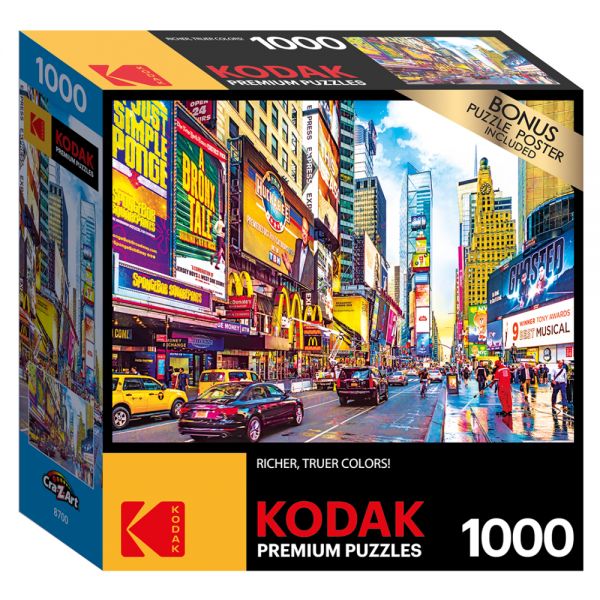 Cra-Z-Art Kodak 1,000 Piece Jigsaw Puzzle, Times Square, 20” x 27”