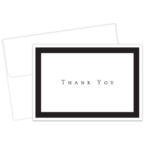 Great Papers! Tuxedo Black Thank You Note Card and Envelope, 4.875" x 3.375" (folded), 50 count