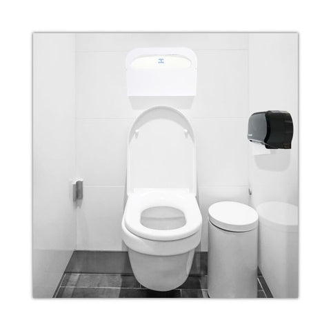 Boardwalk Toilet Seat Cover Dispenser, 16 x 3 x 11.5, White, 2/Box