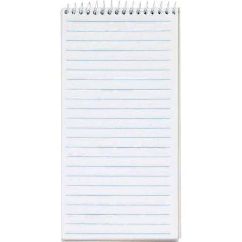 TOPS Reporter's Notebook 4" x 8" - Gregg Ruled - White Paper - 70 Sheets/ Pad - 4 Pads/ Pack