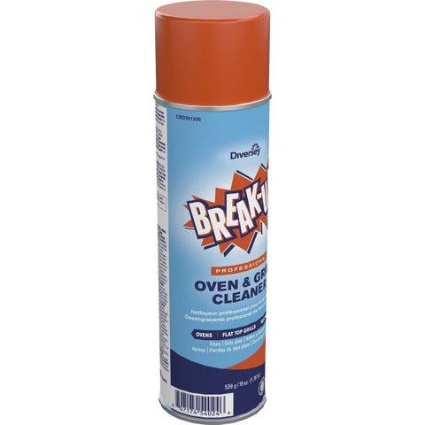 BREAK-UP Oven And Grill Cleaner, Ready to Use, 19 oz Aerosol Spray 6/Carton