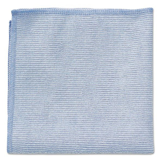 Rubbermaid Commercial Microfiber Cleaning Cloths, 12 x 12, Blue, 24/Pack