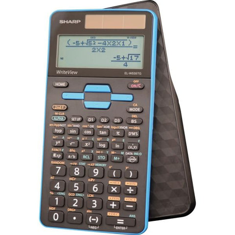 Sharp EL-W535TGBBL Scientific Calculator, 16-Digit LCD