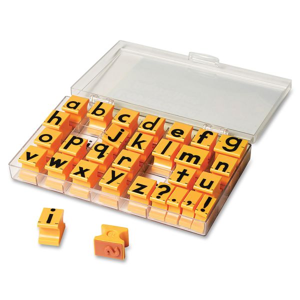 Educational Insights Lowercase Alphabet Stamps Custom Message Stamp - Plastic Plastic - 30 / Set