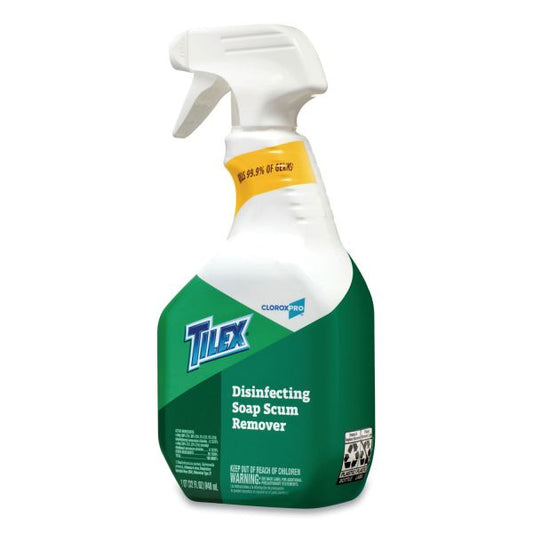 Tilex Soap Scum Remover and Disinfectant, 32oz Smart Tube Spray, 9/Carton