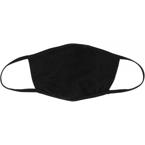 Bella + Canvas Reusable 2-Ply Cloth Face Masks, Black, M/L