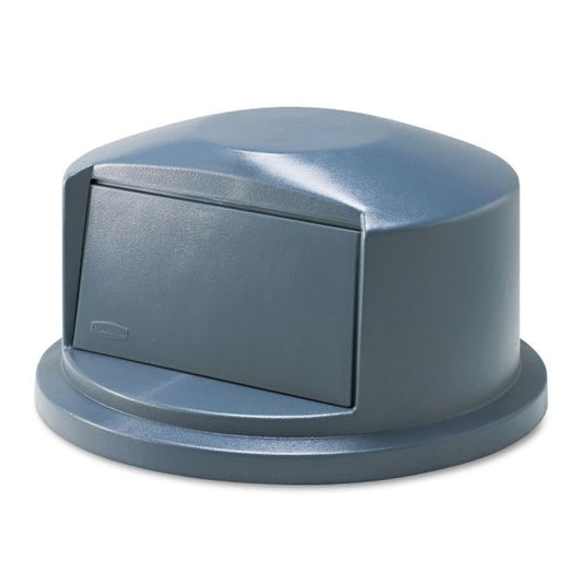 Rubbermaid Commercial BRUTE Dome Top Swing Door Lid for 32 gal Waste Containers, 22.75" Diameter x 12.25h, Gray