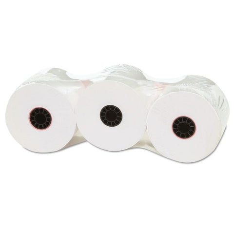 Universal Impact and Inkjet Print Bond Paper Rolls, 0.5" Core, 2.25" x 150 ft, White, 3/Pack