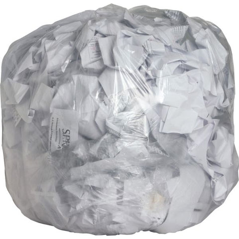 Genuine Joe 33 Gallon Trash Bags, Clear, Low-Density, 0.60 mil, 33 Gallon Capacity, 250/Pack Clear Garbage Bag - Low-Density - 0.60 mil Thickness - 33 Gallon Capacity - 250/ Pack