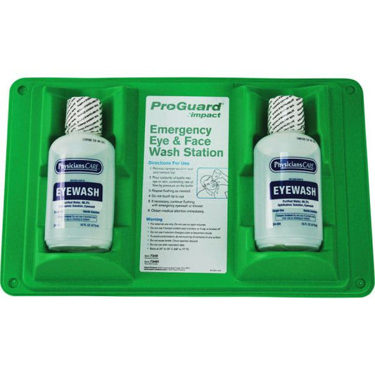 Impact Products Double Eyewash Station 16 fl oz - 13" x 4" x 11" - White