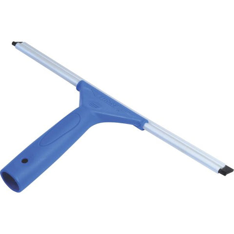 Ettore All-purpose Squeegee Rubber Blade - Plastic Handle - Lightweight, Streak-free - Blue