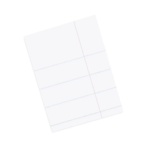 Pacon Composition Paper, 8.5 x 11, Wide/Legal Rule, 500/Pack