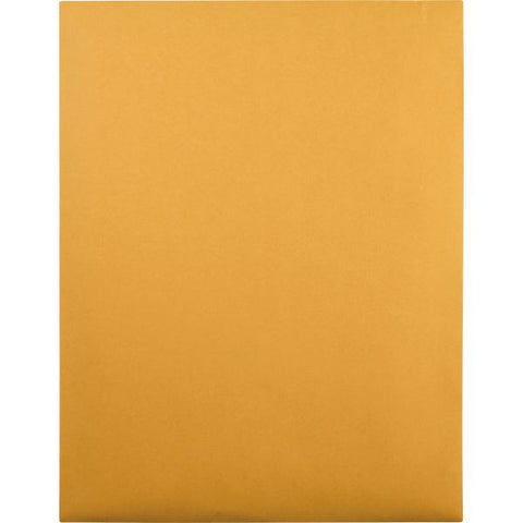 Quality Park Clasp Envelope, 28 lb Bond Weight Kraft, #110, Square Flap, Clasp/Gummed Closure, 12 x 15.5, Brown Kraft, 100/Box