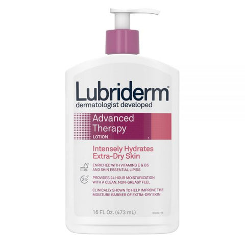 Lubriderm Advanced Therapy Lotion, Fragrance-Free, 16 Fl. Oz