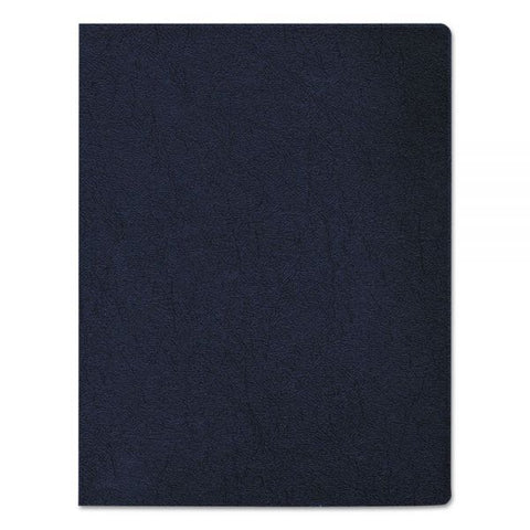 Fellowes Executive Leather-Like Presentation Cover, Navy, 11.25 x 8.75, Unpunched, 50/Pack