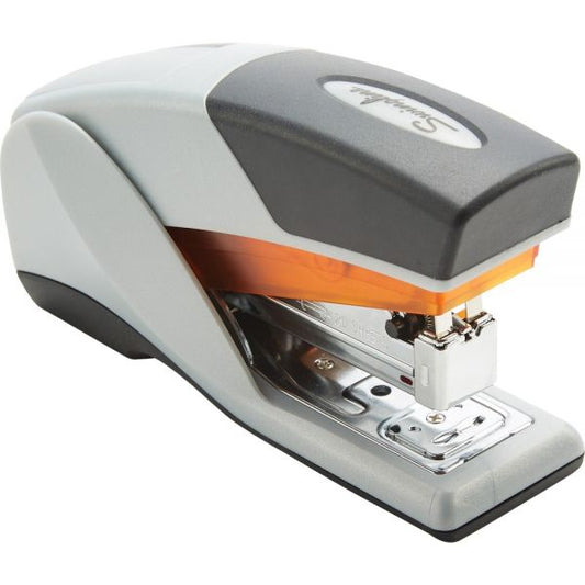 Swingline Optima 25 Reduced Effort Compact Stapler, 25-Sheet Capacity, Gray/Orange