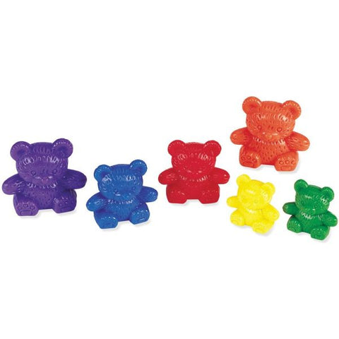 Three Bear Family Counters Set Learning Theme/Subject - 96 Bear - Assorted - Plastic - 12 / Set