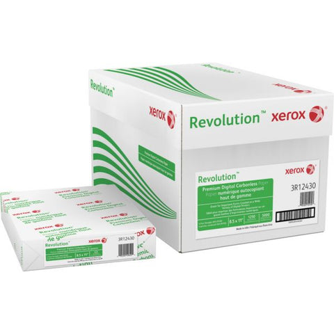 Revolution Carbonless 4-Part Paper, 8.5x11, Canary/Goldenrod/Pink/White, 1,250/Carton