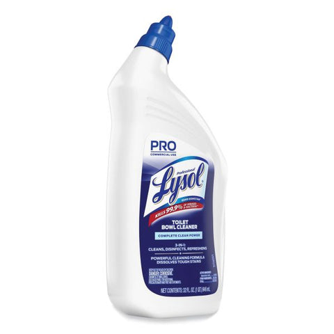 Professional LYSOL Brand Disinfectant Toilet Bowl Cleaner, 32oz Bottle, 12/Carton