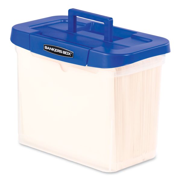 Bankers Box Heavy Duty Plastic File Storage, 14 1/4 x 8 3/5x 11, Clear