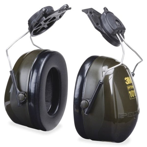 3M Optime Earmuff Cap-Mount Headset, 24 dB NRR