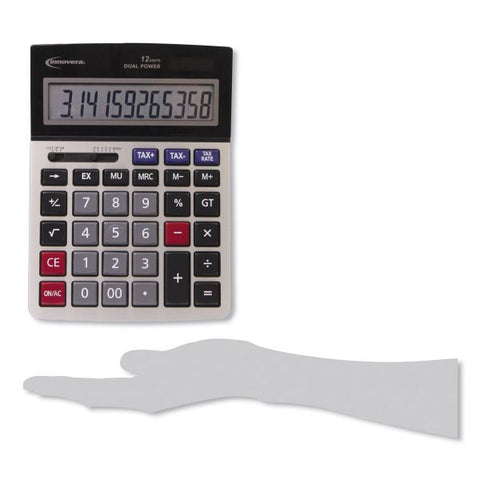 Innovera 15975 Large Display Calculator, 12-Digit LCD