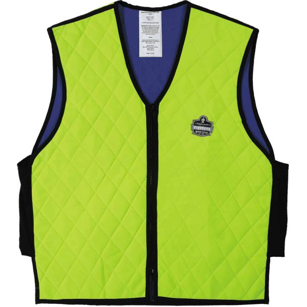 Ergodyne Chill-Its Evaporative Cooling Vest Medium Size - Polymer, Nylon - 1 / Carton - Lime