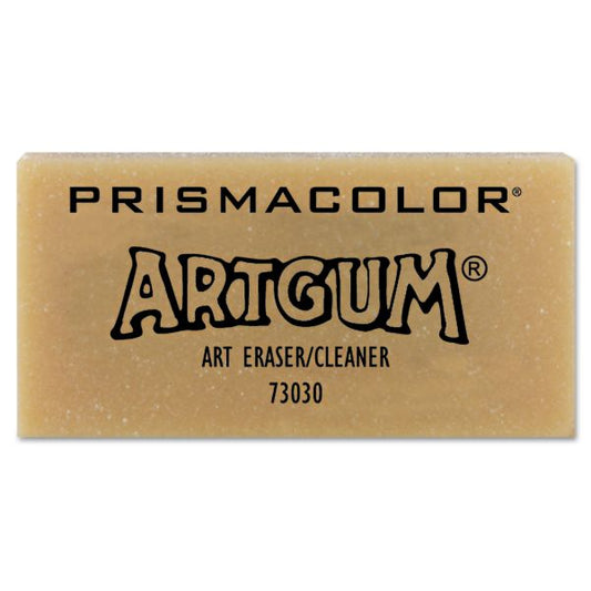 Prismacolor ARTGUM Eraser, For Pencil Marks, Rectangular Block, Large, Off White, Dozen